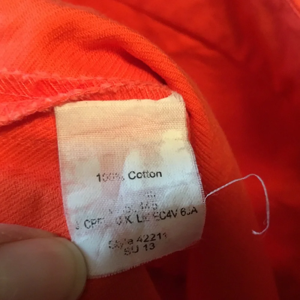 J. Crew Orange Women's Cotton A-line Mini Skirt - 2